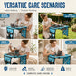🐾50% OFF NOW ! ✂️2-in-1 Foldable Pet Grooming Bed – Breathable Mesh Cat & Dog Bathing Station with Storage Pockets, Home Pet Grooming Table