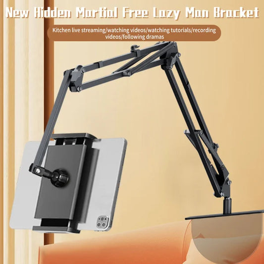 🔥Hot Sale 50% OFF🔥 Hidden Bedside Phone Tablet Holder – Retractable & 360° Adjustable, Bed/Sofa/Desk 🛏️