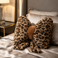 ⏳LAST DAY SALE 50% OFF🐆🎀Leopard Print Bowknot Throw Pillow– Perfect for sofas, beds & boho decor ✨