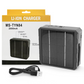 4-Slot Solar Lithium Battery Charger