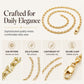 ✨ LIMITED‑TIME 50% OFF! ⚡ Women's Elegant Gold Plated Flat Chain Necklace – Chic, Delicate, Timeless
