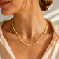 ✨ LIMITED‑TIME 50% OFF! ⚡ Women's Elegant Gold Plated Flat Chain Necklace – Chic, Delicate, Timeless