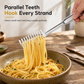 Multifunctional 304 Stainless Steel Pasta Tong and Noodle Server with Thickened Non Slip Design for Home Kitchen