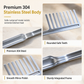 Multifunctional 304 Stainless Steel Pasta Tong and Noodle Server with Thickened Non Slip Design for Home Kitchen