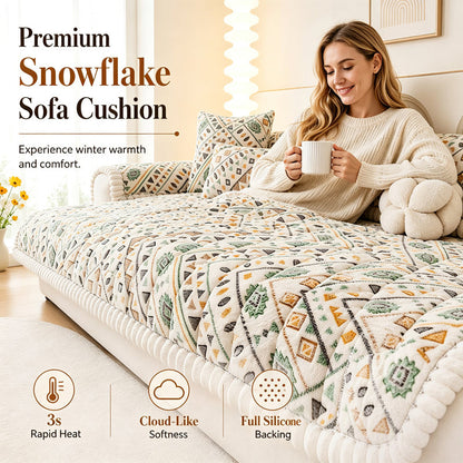 Plush Winter Non-Slip Sofa Cover & Pillowcase