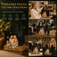 Black Christmas Non Woven Gift Tote Bag Holiday Present Packaging Bag