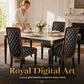 🪑 LIMITED-TIME 50% OFF ✨ Washable Baroque Chair Cover — Stretch Fit, Royal Gold Pattern