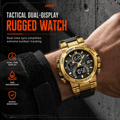 ⏳🔥LIMITED-TIME 50% OFF! ⏰Tactical Style 50M Waterproof Multifunctional Digital Sports Watch