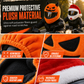 Funny Plush Motorcycle Helmet Cover Universal Fit Cartoon and Holiday Protective Sleeve for Christmas Halloween Outdoor Riding