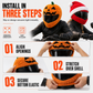 Funny Plush Motorcycle Helmet Cover Universal Fit Cartoon and Holiday Protective Sleeve for Christmas Halloween Outdoor Riding