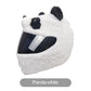 Funny Plush Motorcycle Helmet Cover Universal Fit Cartoon and Holiday Protective Sleeve for Christmas Halloween Outdoor Riding