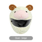 Funny Plush Motorcycle Helmet Cover Universal Fit Cartoon and Holiday Protective Sleeve for Christmas Halloween Outdoor Riding