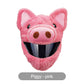Funny Plush Motorcycle Helmet Cover Universal Fit Cartoon and Holiday Protective Sleeve for Christmas Halloween Outdoor Riding