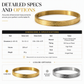 🌸 Titanium Steel Bangle – 18K plated & engraved text ✨