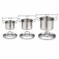High Borosilicate Glass Soup Pot Heat Resistant Transparent Stew Cookware with Double Handles
