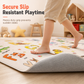 Skin Friendly Crystal Velvet Cartoon Kids Area Rug Durable Bedside Floor Mat for Living Room and Childrens Room
