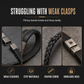 ⌚ 50% OFF! ✨ Men's Retro Leather Bracelet – Square Wheat Pattern, Premium PU Leather & Braided Cords, Effortless Magnetic Alloy Clasp – Rugged Yet Refined Everyday Style for Modern Men 🖤