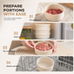 Portable Microwave Safe Bento Lunch Box White Food Preservation Container for Office Workers and Outdoor Picnic