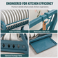 🍽️ ⚡ Multi-Layer Steel Dish Drying Rack – Vertical Storage, Drip Tray, Tool-Free Install ✨