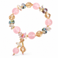 Fashion Purple Crystal Beaded for Women with Sparkling Star Zircon Charm