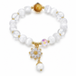 Fashion Purple Crystal Beaded for Women with Sparkling Star Zircon Charm