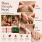 🎄 50% OFF! ✨ Christmas Glitter Nail Wraps – Waterproof, luminous & nail file included ✨