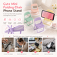 Cute Chair Shaped Cell Phone Stand Creative Desktop Holder and Decorative Ornament for Dormitory