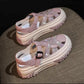 Women's Baotou Hollow Rhinestone Platform Sandals（50% OFF）