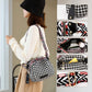 Modieuze eenvoudige Houndstooth grote capaciteitsschaalzak