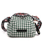 Modieuze eenvoudige Houndstooth grote capaciteitsschaalzak