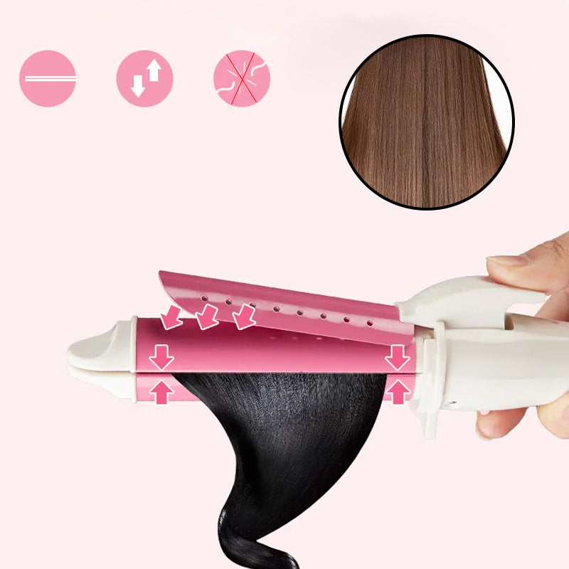 Dual-function Straightening And Curling Hair Iron