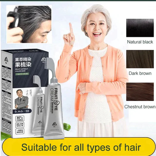 Fruit Essence Hair Dyeing Comb（50% OFF）