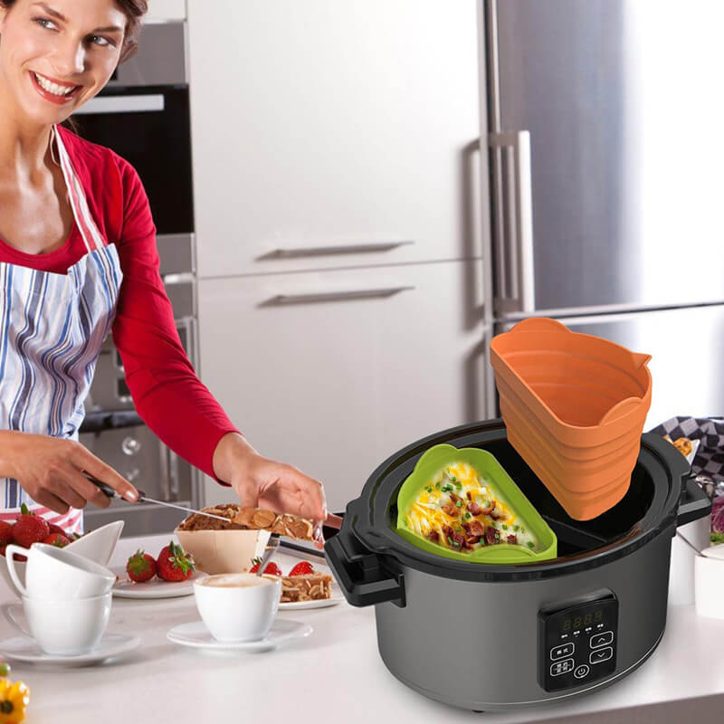 Silicone Slow Cooker Liner Reusable & Leakproof Silicone（50% OFF）