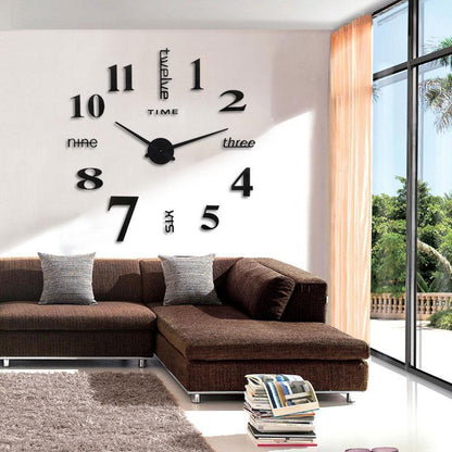 Moderne DIY Punch-Free Wall Clock