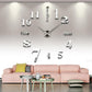Moderne DIY Punch-Free Wall Clock