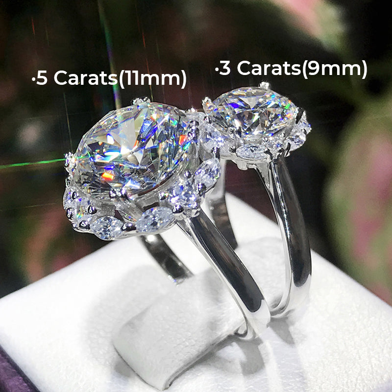 Exquisite Moissanite Solitaire Ring