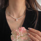 Niche Design Crushed Silver Pearl Necklace（50% OFF）