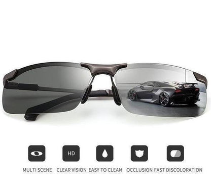 2023 Photochromic Sunglasses with Anti-glare Polarized Lens（50% OFF）