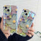 Pintura ao óleo de cores do iPhone Caso de teléfono exquisito （50% de desconto）