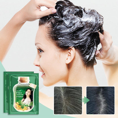【Kerstcadeau】 10 stks Plant Bubble Hair Dye Shampoo （50% korting）