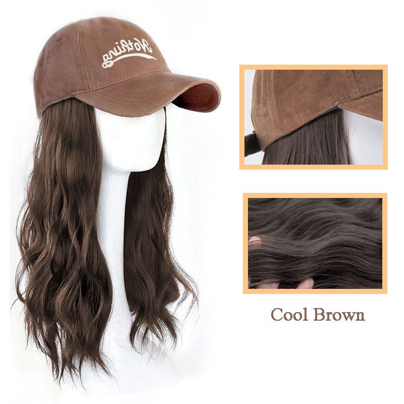 [Stylish Gift] Baseball Cap with Hair Extensions（50% OFF）