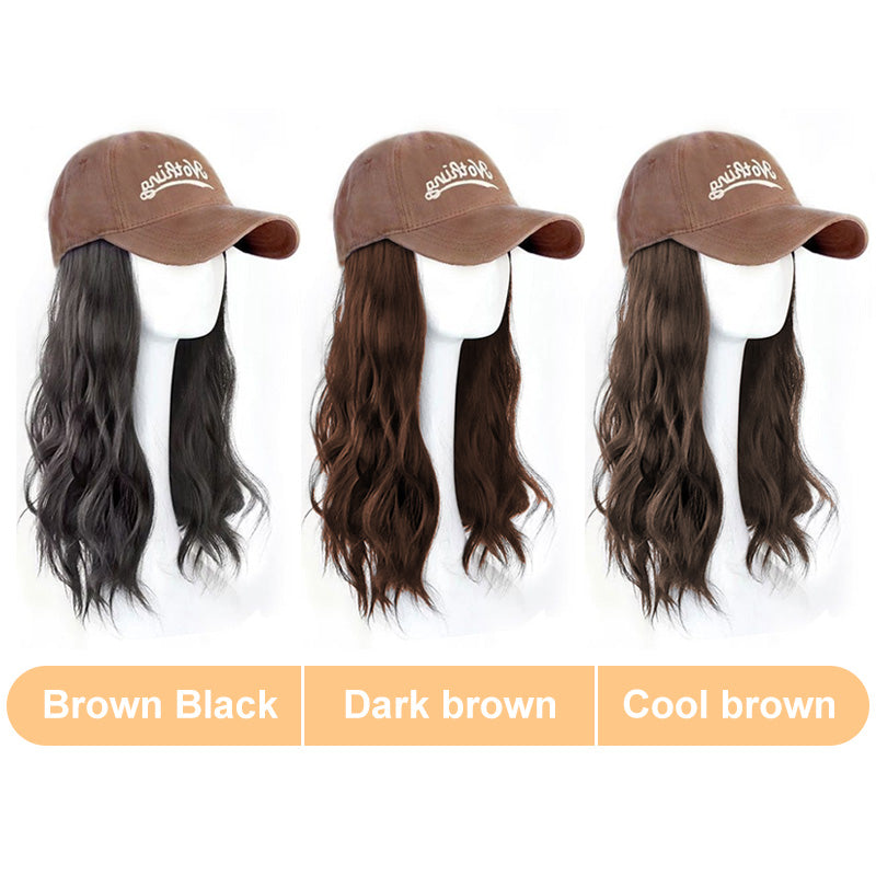 [Stylish Gift] Baseball Cap with Hair Extensions（50% OFF）