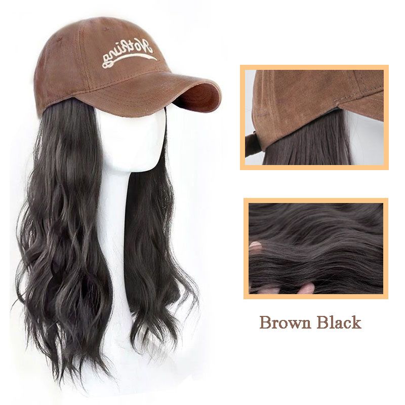 [Stylish Gift] Baseball Cap with Hair Extensions（50% OFF）